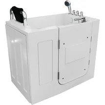 AcquaVapore Sitzbadewanne mit Tür 110 x 68 cm (S08-TH-C-L)