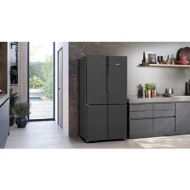 Bosch KFI96AXEA Serie 6 French Door (574 l, 1830 mm hoch, Schwarz)
