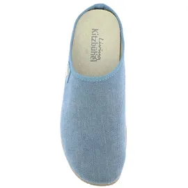 Living Kitzbühel Pantoffel Schweizer Kreuz Blau 45