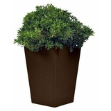 Blumenkübel Rattan Optik Eckig Blumentopf Pflanzgefäß braun Keter GRÖßE:S