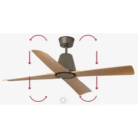 faro BARCELONA Typhoon 130 cm Deckenventilator Braun