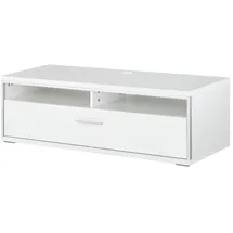 Uno Setto TV-Lowboard 124 x 41 x 52 cm Weiß Metall/Holzwerkstoff