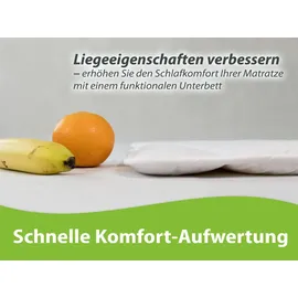 franknatur Topper Unterbett Baumwolle 90 x 200 cm weiß