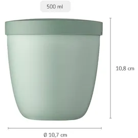 Mepal Snackpot Ellipse nordic black 10,7 cm 0,5 l