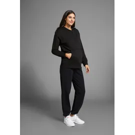 NEUN MONATE Umstandssweatshirt in schwarz | Gr.: 36/38,