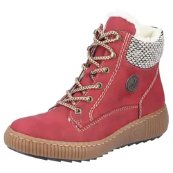 Rieker Winterboots, mit kontrastfarbenen Ziernähten Rieker rot-kombiniert 38