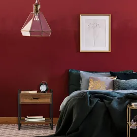 Relaxdays Nachttisch, Industrial, Braun,Schwarz