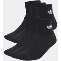 Adidas Mid Ankle Socken 6er Pack Black 37-39