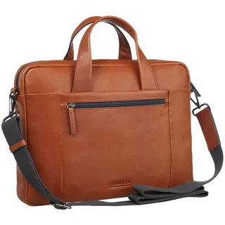 LEONHARD HEYDEN Hamburg Aktentasche 38 cm Laptopfach cognac