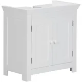 Wohnling Waschbeckenunterschrank WL1.350 weiß 57,0 x 30,0 x 56,0 cm