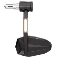 Highsider Lenkerendenspiegel mit LED Blinker Schwarz