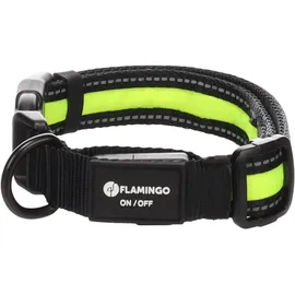 Karlie Flamingo Flitzy Hundehalsband Schwarz/Gelb M