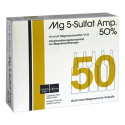 Mg 5 Sulfat Ampullen 50% Infusionslösungskonzentrat