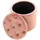 CLP Sitzhocker Pantin Samt pink