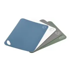 Kesper Flexible Schneidunterlage Set, 4-teilig 30591 , Farbe: Neutral (blau,weiß, dunkelgrau und dunkelgrün)