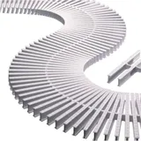 Suinga - Modul mit 45 Gittern für Kurven, Maße 1 Meter, Höhe 22 mm, Breite 195 mm