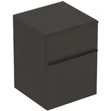 Geberit Smyle Square Seitenschrank mit 2 Schubladen, lava matt