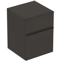 Geberit Smyle Square Seitenschrank mit 2 Schubladen, lava matt