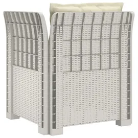 vidaXL 1-Sitzer Sessel 1 x 1 x 1 cm weiß