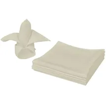 vidaXL Dinner-Servietten 25 Stk Creme 50x50 cm