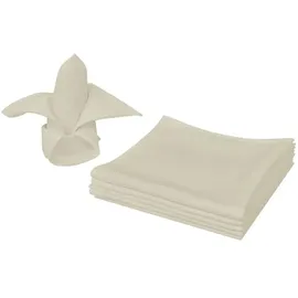 vidaXL Dinner-Servietten 25 Stk Creme 50x50 cm