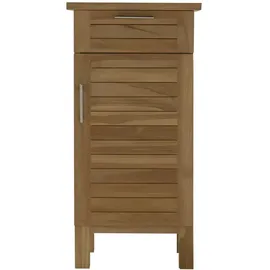 Tikamoon Badschrank aus Teak 45 cm Massivholz beige