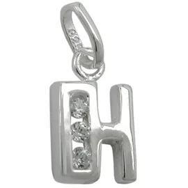 GALLAY Buchstabenanhänger H 8x7mm Silber