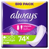 always Slipeinlage Flexistyle Slim Fresh BigPack 74