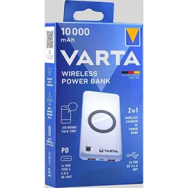 Varta Wireless Power Bank 10000 mAh weiß