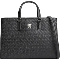 Tommy Hilfiger TH Daily Satchel Mono Umhängetasche Kunstleder Black