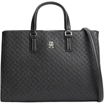 Tommy Hilfiger TH Daily Satchel Mono Umhängetasche Kunstleder Black