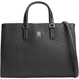 Tommy Hilfiger TH Daily Satchel Mono Umhängetasche Kunstleder Black