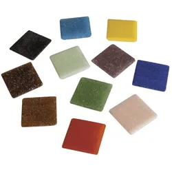 rayher MOSAIKSTEIN BUNT GEMISCH  2CM Eimer 1kg 1453149