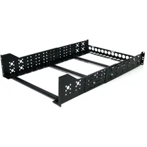 Startech StarTech.com 3 HE Universal Server Rackschienen, feste Montageschienen, 19" Rackschienen mit einstellbarer Tiefe