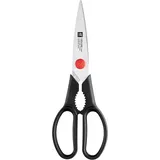 Zwilling TWIN L Vielzweckschere 20cm, Küchenschere für Rechts- und Linkshänder, Rostfreier Spezialstahl, Schwarz - LBH 20x7x1 cm