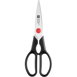 Zwilling TWIN L Vielzweckschere 20cm, Küchenschere für Rechts- und Linkshänder, Rostfreier Spezialstahl, Schwarz - LBH 20x7x1 cm