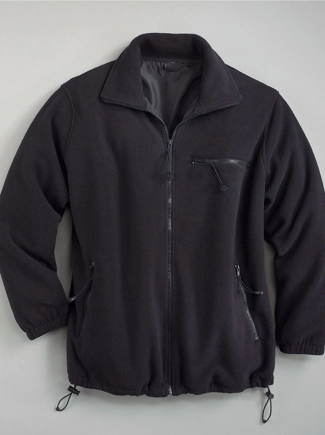 Fleecejacke CLASSIC, Damen, Gr. 40/42, schwarz, 100% Polyester, unifarben, Jacken Fleecejacke