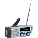 Ticfox Tragbares Multifunktionsradio mit Handkurbel und Solar Stromgenerator,FM AM NOAA Weather Radio,LED Taschenlampe,Ladegeräte für Mobiltelefone,Geeignet für Outdoor-Camping