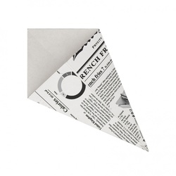 PuntoQPack 125 Stk. Offener großer Zeitungspapier-Pappbecher 450 ml Ref PW210CS450