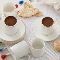 KARACA Kaffeetasse 0,08 l Weiß 6 St.