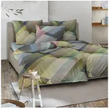 IRISETTE Wave 8691 grafisch bunt 155 x 220 cm + 80 x 80 cm