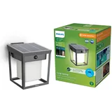 Philips LED Blaise 929004631501 Solar-Außenwandleuchte mit Bewegungsmelder LED 1.5 W Anthrazit