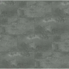 decoflooring Klick-Vinylboden Fliese XL Grey Concrete dunkel grau