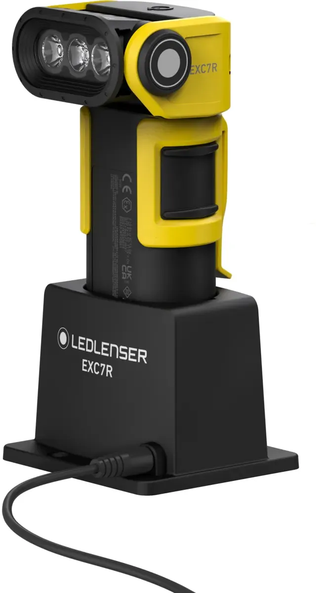 EXC7R: Explosionsgeschützte Winkelleuchte von Ledlenser, 400 Lumen, 240 Leuchtweite, 40h Laufzeit