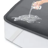 ohano Matratzenschoner 160 x 200 cm wasserdicht Inkontinenzunterlage waschbar,Matratzenschutz wasserdicht, Matratzenüberzüge, Inkontinenz Bettunterlage,wasserdichte Matratzenauflage-Dunkelgrau
