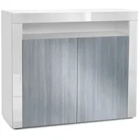 Vladon Kommode, Anthrazit, 108x92x40 cm, Wohnzimmer, Kommoden & Sideboards,