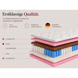 marpur Taschenfederkernmatratze 7 Zonen 180 x 200 cm H3/H4