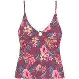 S.Oliver Tankini-Top Damen rostrot-bedruckt Gr.36 Cup A/B