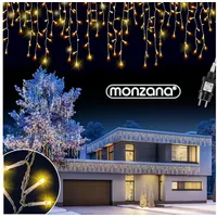 monzana Lichtervorhang LED 15 m Weiß
