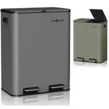 MAXCRAFT Mülleimer 60 l Anthrazit